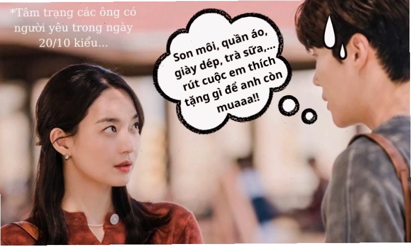 Meme 20/10 hài hước lựa chọn quà tặng mẹ