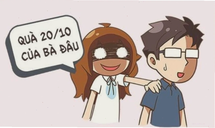 Meme 20/10 vui nhộn gửi lời chúc mừng mẹ