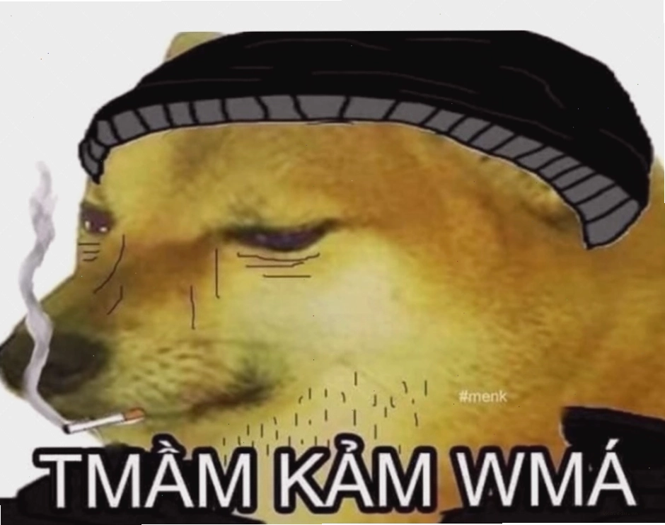 Meme Cheems trầm cảm, thể hiện sự chán nản một cách hài hước