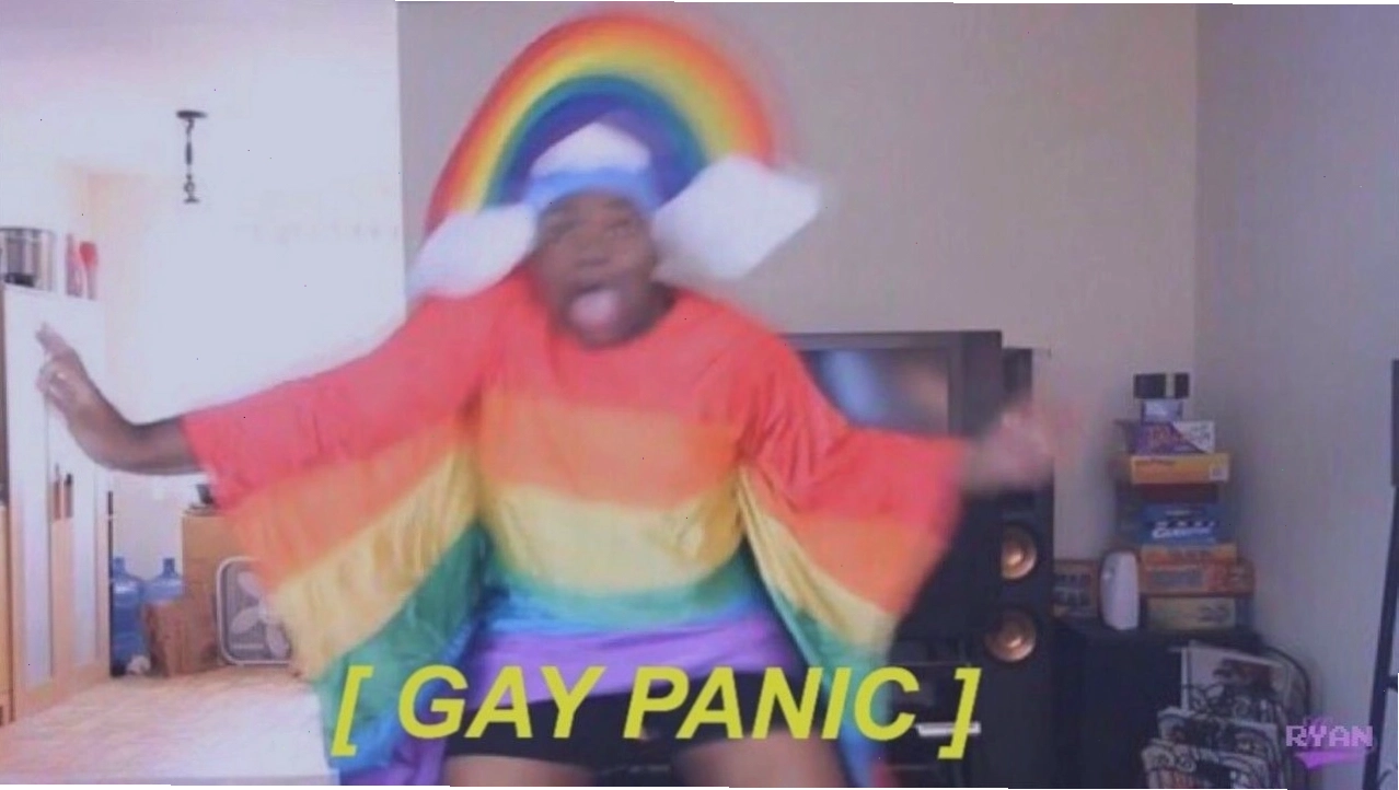 Meme "gay panic" thể hiện sự bối rối hài hước