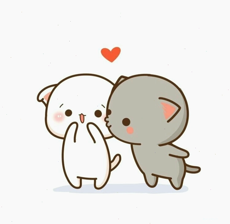 Meme hai chú mèo ôm nhau tình cảm dễ thương thể hiện tình yêu