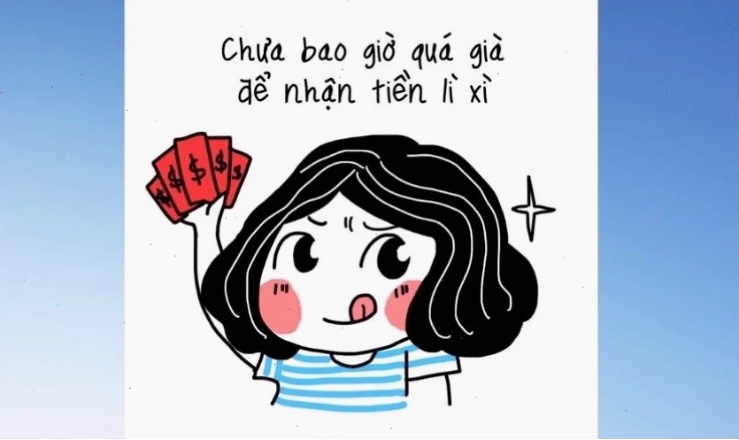 Meme lì xì Tết vui nhộn