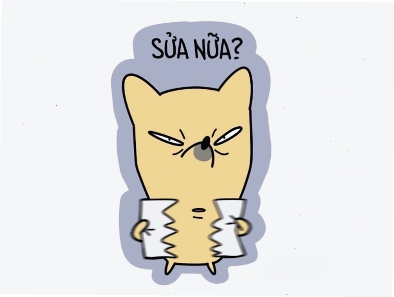 Meme "sửa nữa" thể hiện sự chán nản với các yêu cầu lặp đi lặp lại