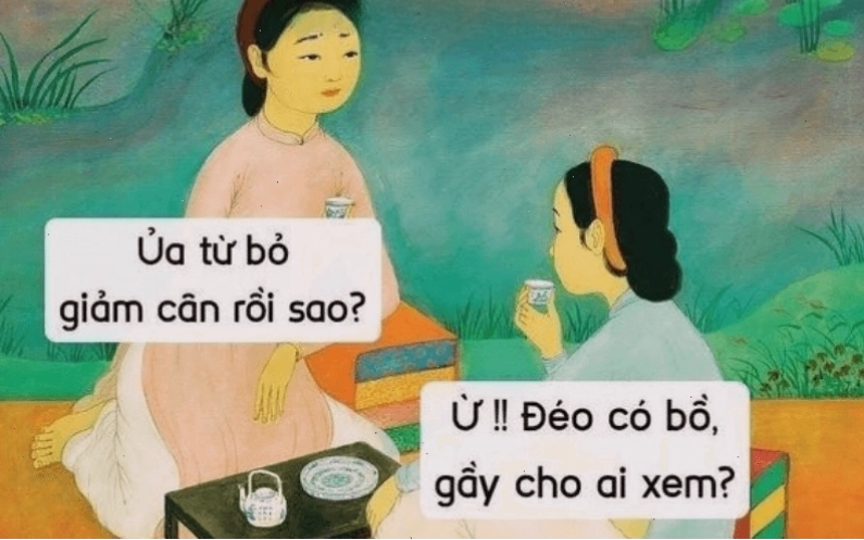 Meme tăng cân ngày Tết vui nhộn