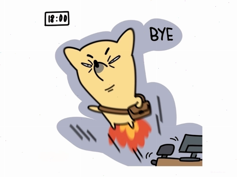 Meme "tôi sau 18 giờ" thể hiện sự mệt mỏi sau giờ làm