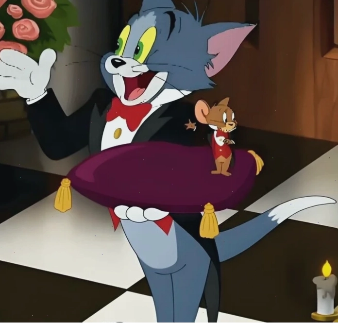 Meme Tom và Jerry gốc với nét vẽ đặc trưng