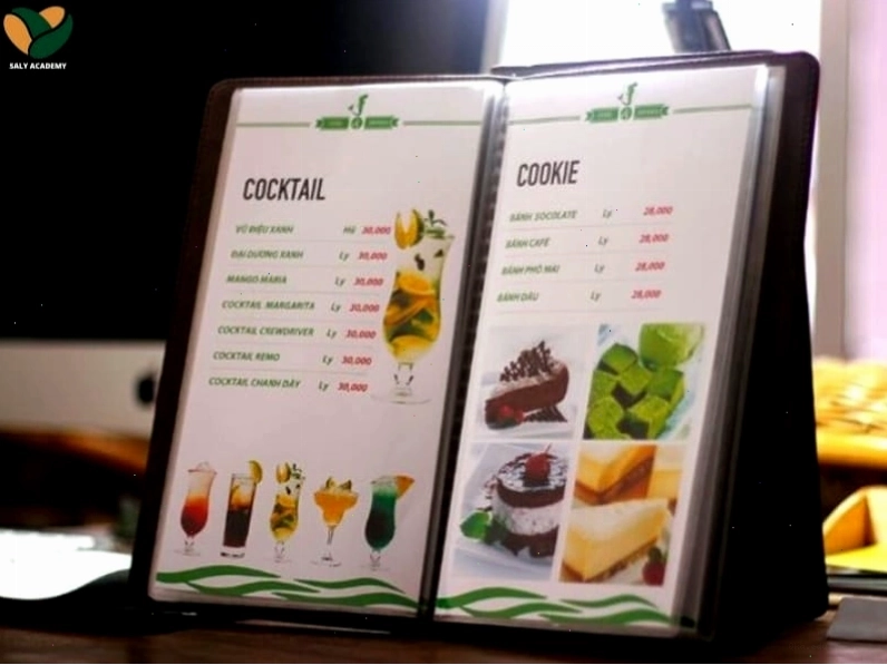 Menu nước uống cần thu hút từ cái nhìn đầu tiên với thiết kế ấn tượng