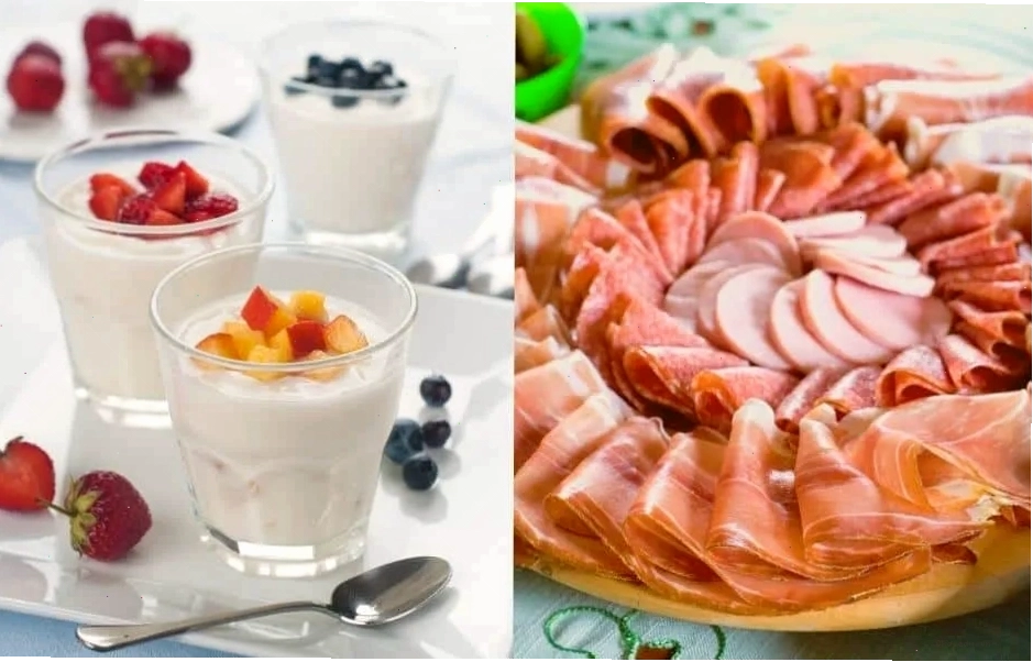 Minh họa các loại thực phẩm kỵ nhau