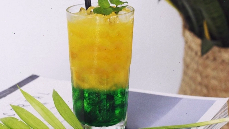 Mocktail dâu bạc hà đẹp mắt
