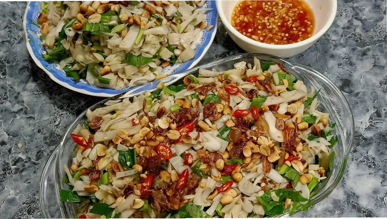 Món mít trộn hấp dẫn