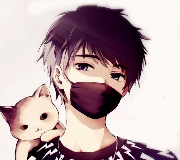 Nền anime ngầu với hình ảnh nhân vật nam ấn tượng