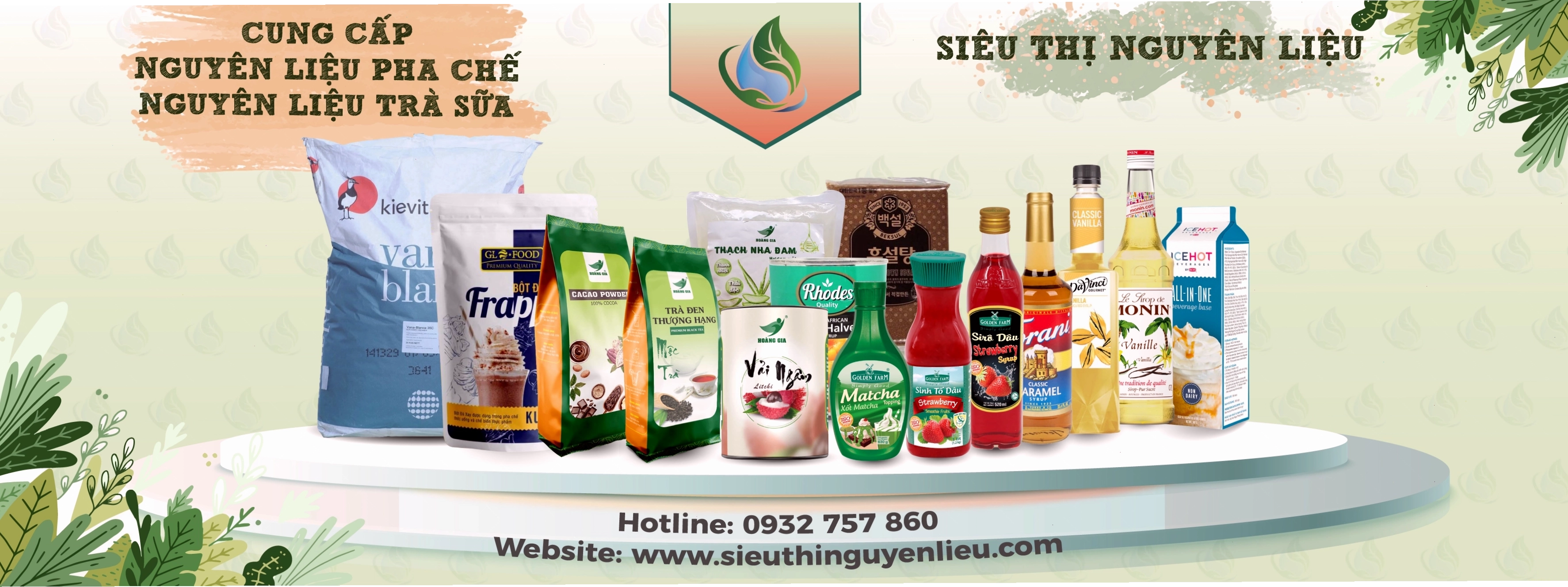 Nguyên liệu làm trà sữa gồm trà, sữa, đường và các loại topping hấp dẫn
