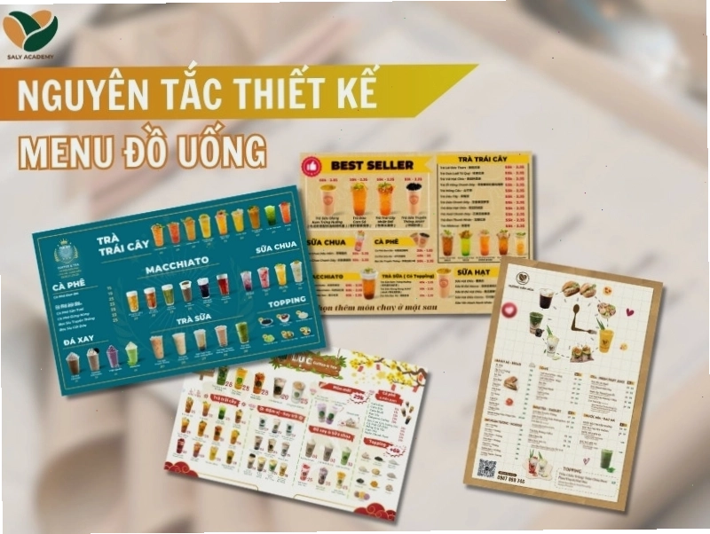 Nguyên tắc thiết kế Menu đồ uống chuẩn có hình ảnh hấp dẫn