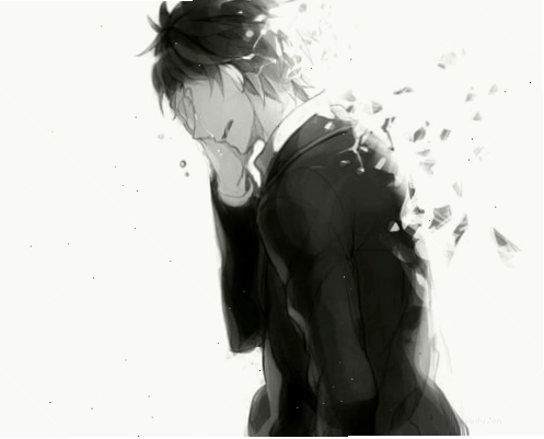 Nhân vật anime nam với vẻ mặt buồn thể hiện sự cô đơn