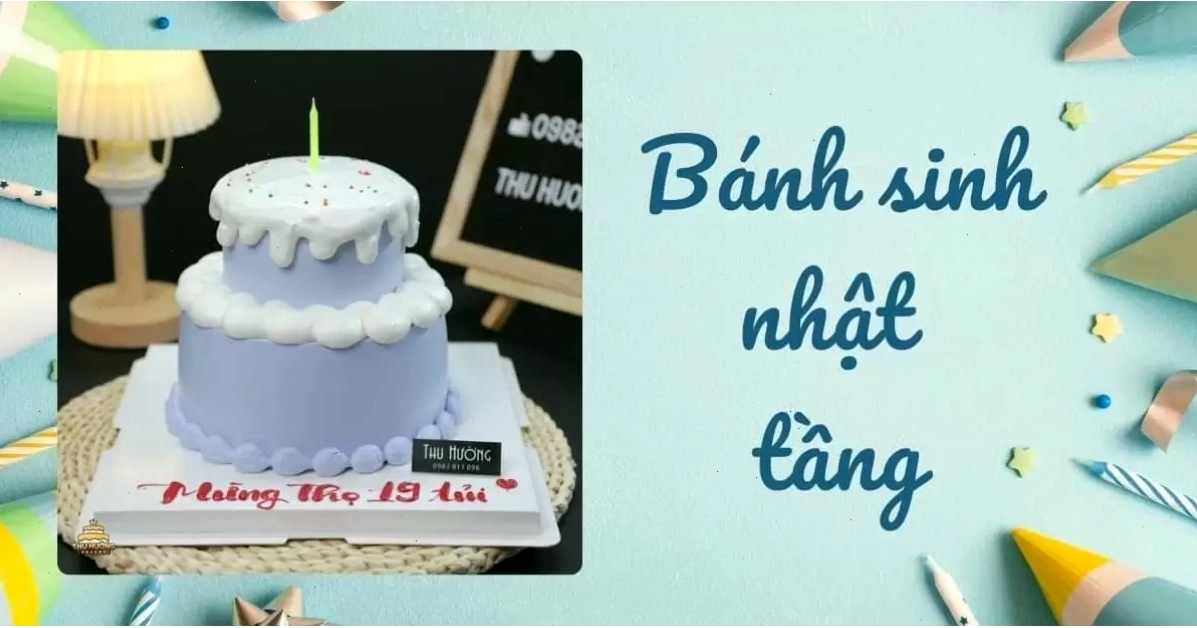 Những mẫu bánh sinh nhật 2 tầng đẹp nhất 2024, cập nhật xu hướng mới nhất