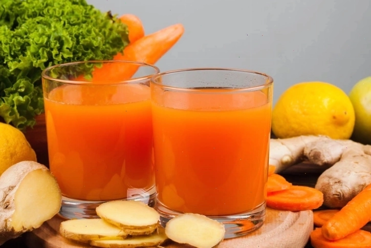 Nước ép cà rốt chanh vàng tươi mát, bổ dưỡng