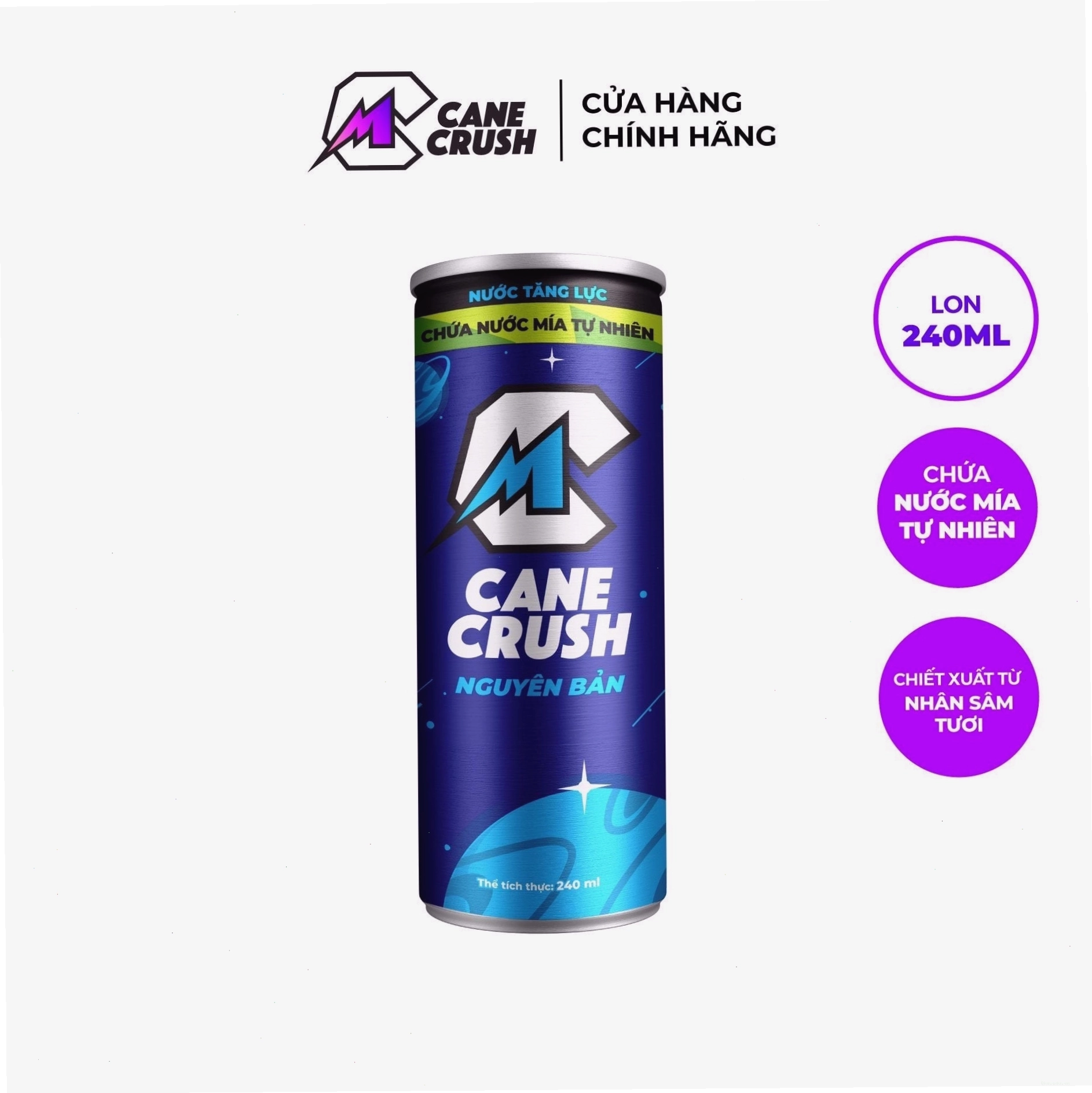 Nước tăng lực C-Cane Crush vị nguyên bản