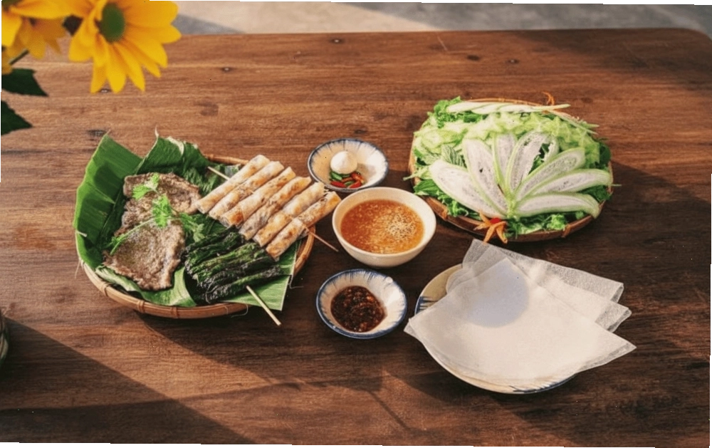 Ram thịt nướng món ăn vặt hấp dẫn ở Quảng Ngãi