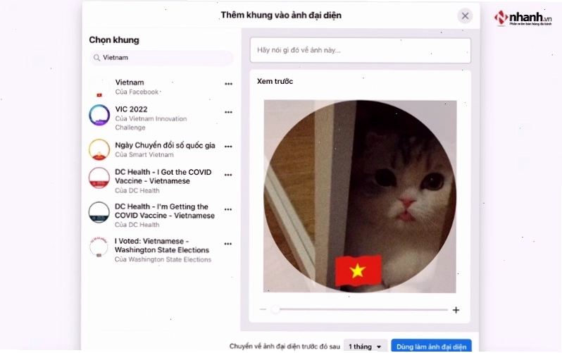 Thư viện khung ảnh đại diện Facebook phong phú