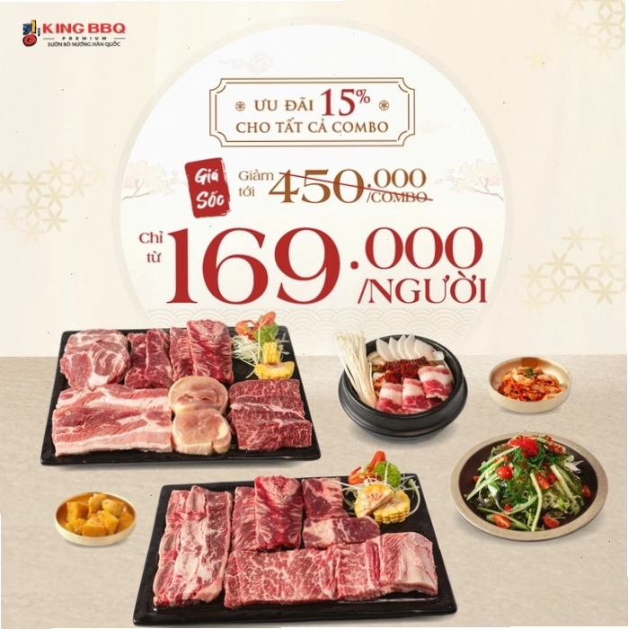 Thưởng thức King BBQ cùng các món ăn kèm truyền thống