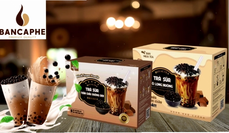 Thưởng thức trà sữa trân châu với bột sữa chất lượng