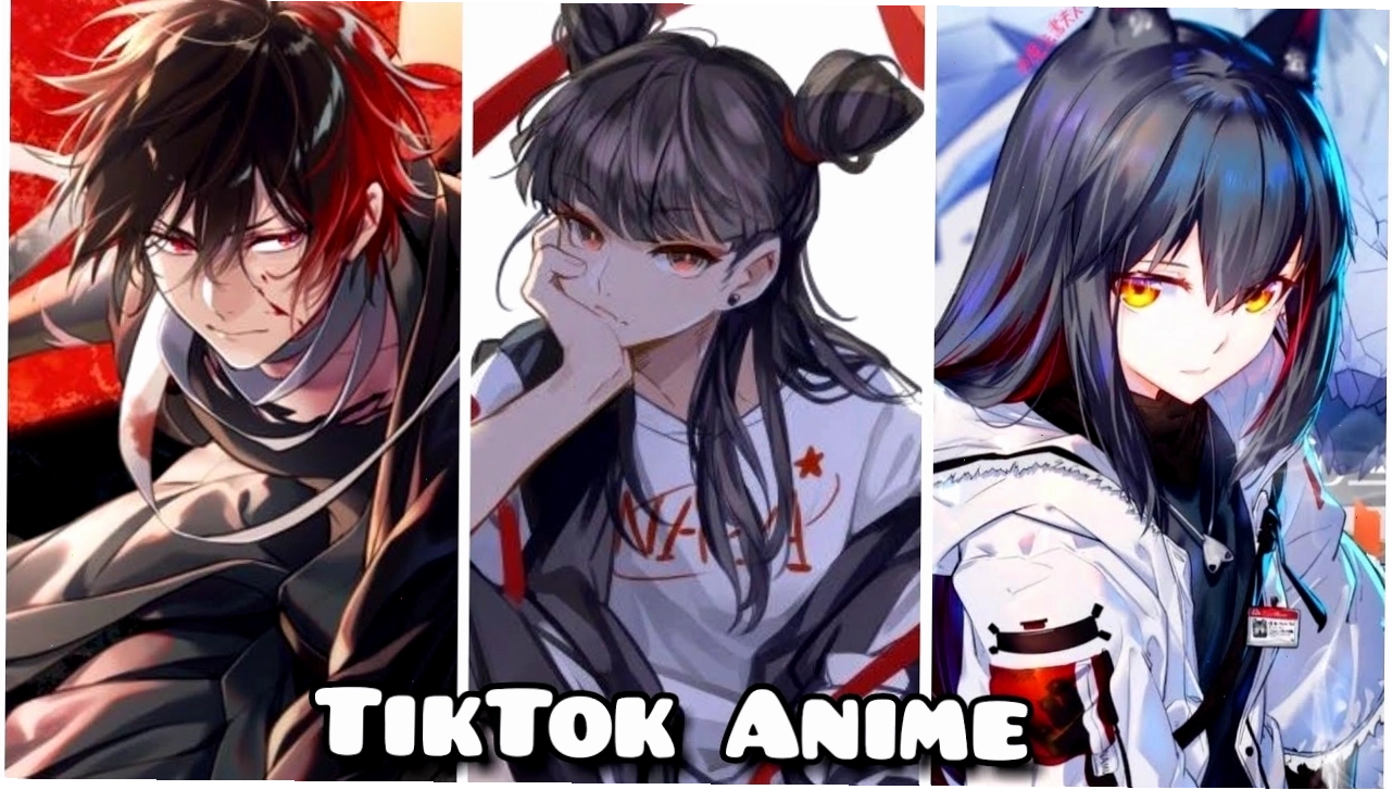 TikTok anime ngầu thể hiện các nhân vật nam với phong thái chiến đấu đầy khí thế