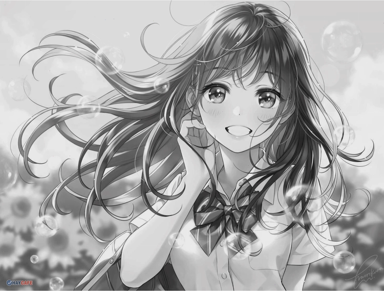 Tổng hợp những hình ảnh anime đen trắng đẹp và độc đáo