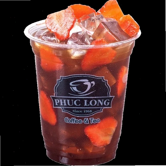 Trà ô long dâu Phúc Long là thức uống được nhiều bạn trẻ yêu thích
