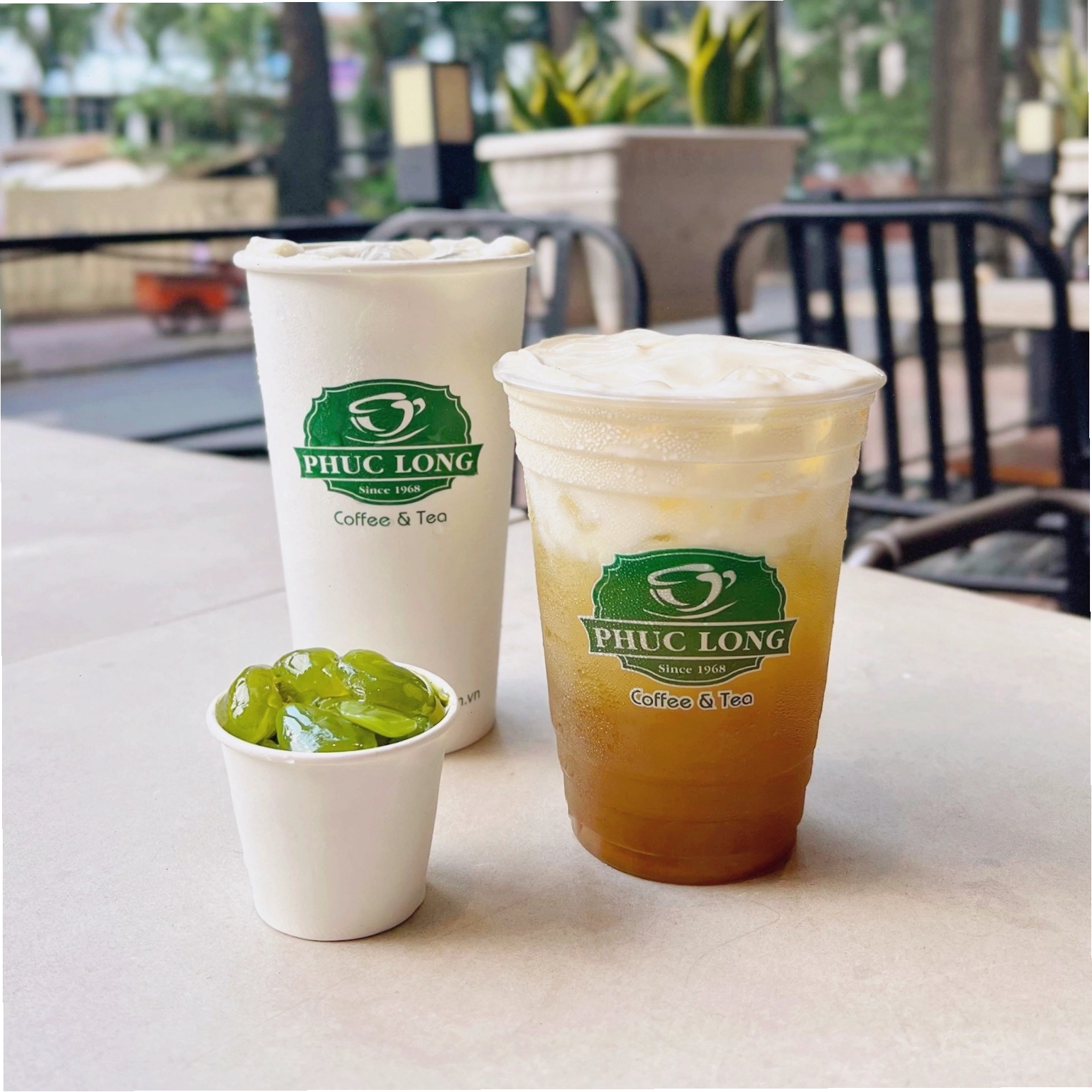 Trà sữa Phúc Long trứ danh cùng topping siêu cuốn