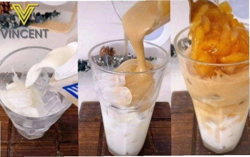 Trà sữa trân châu với sữa tươi