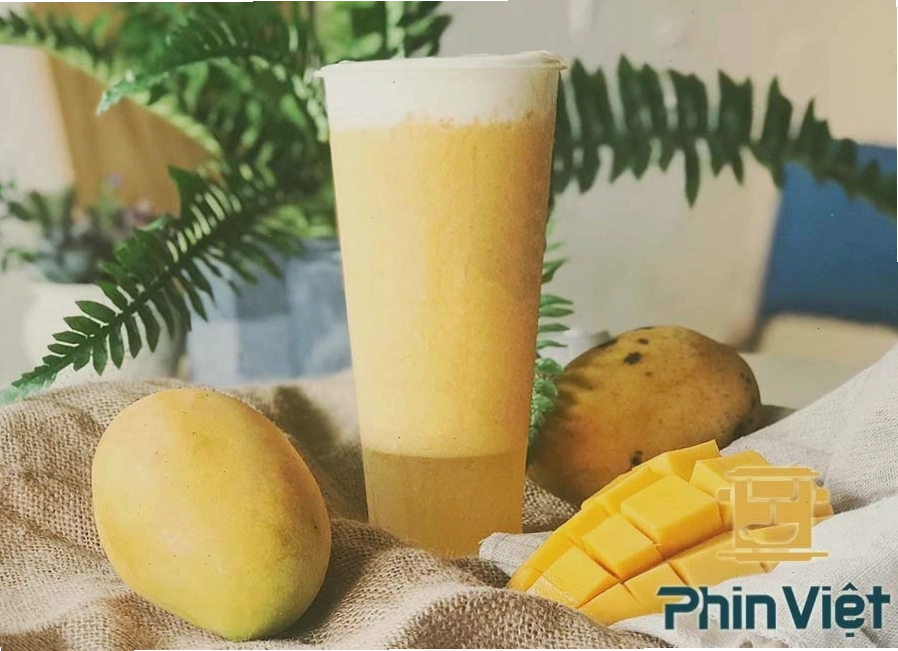 Trà xoai machiato với lớp kem béo ngậy