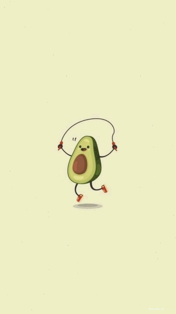 Trái bơ nhảy múa với biểu cảm ngơ ngác, avatar độc đáo