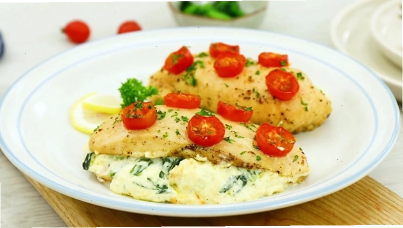 Ức gà nướng phô mai tan chảy