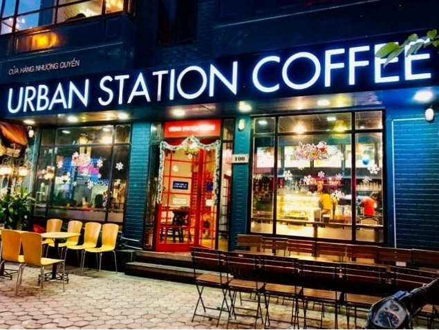 Urban Station Coffee là thương hiệu cà phê nổi tiếng với mô hình take away.