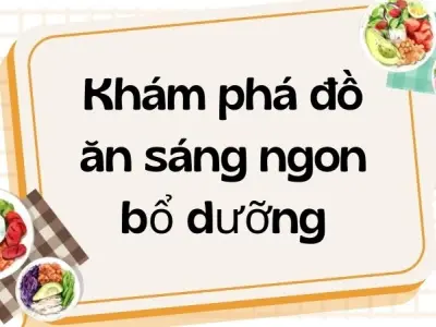Khám phá đồ ăn sáng ngon bổ dưỡng chuẩn vị mỗi ngày