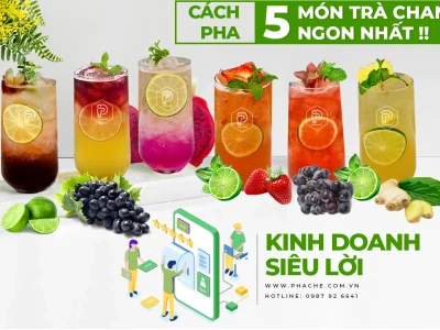 Bí quyết pha trà chanh kinh doanh thành công tại nhà