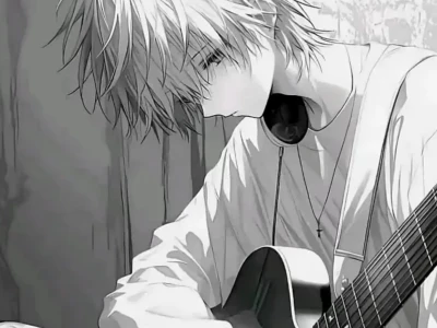 Tuyển tập ảnh anime nam buồn đen trắng hút hồn